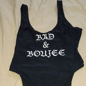 Black Graphic Women's Top